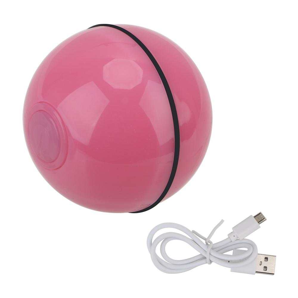 Автоматическая вращающаяся игрушка для кошек и собак, умный интерактивный катящийся шар со светодиодной вспышкой, USB-электрические игрушки для домашних животных, товары для животных, игрушки для кошек