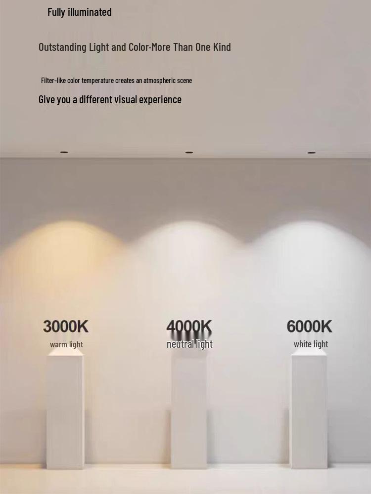 Brand Spotlight Adjustable Anti-Glare Recessed Ceiling Downlight for Living and Dining Rooms