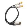 XLR Папа к 2 RCA Аудио Разветвитель Кабель RCA к XLR Адаптер Патч-кабель для Микшерного Пульта МикрофонаПапа 1м   3.3фт