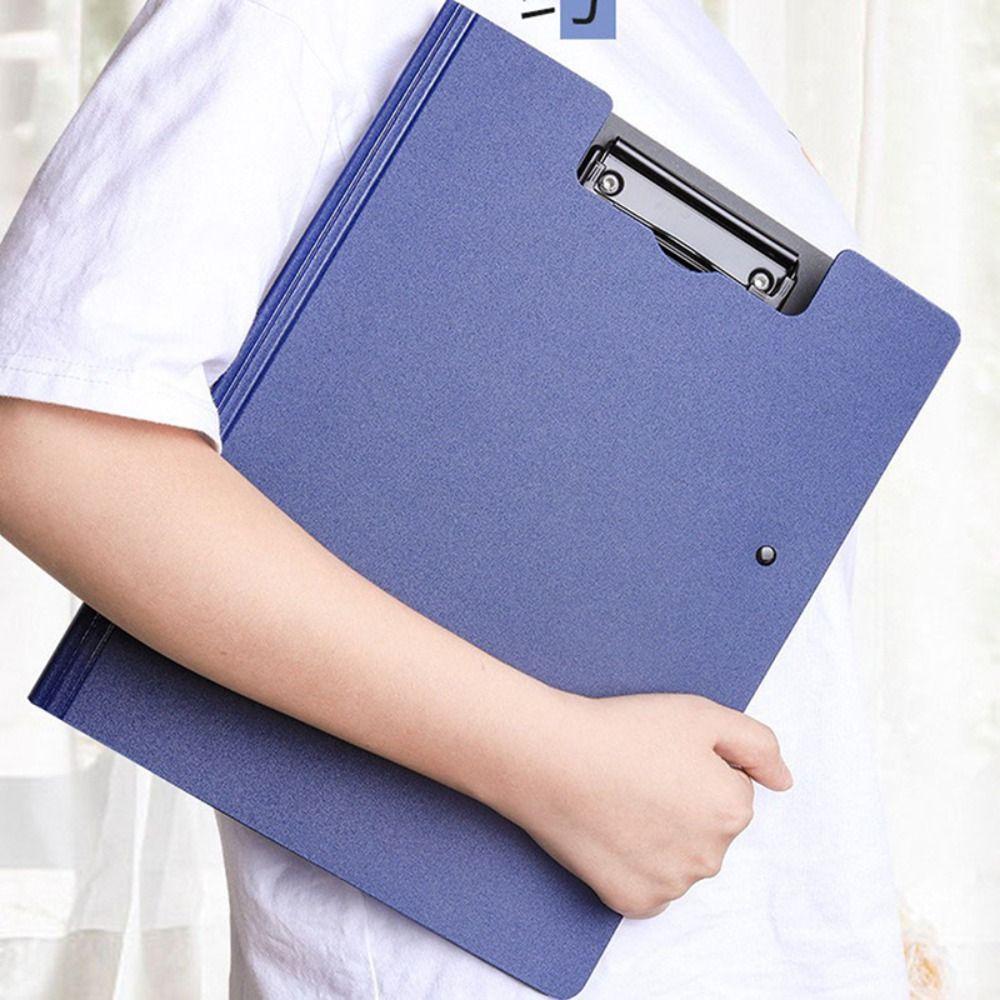 With Double Clips Clipboard Dual Use Memo Clip Board Fashion A4 File Folder Creative Stationary