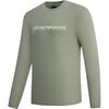 Emporio Armani Мужская футболка с длинным рукавом и принтом логотипа FW23, свободный крой, круглый вырез, топ, зеленый, 8N1TN8-1JPZZ-0598