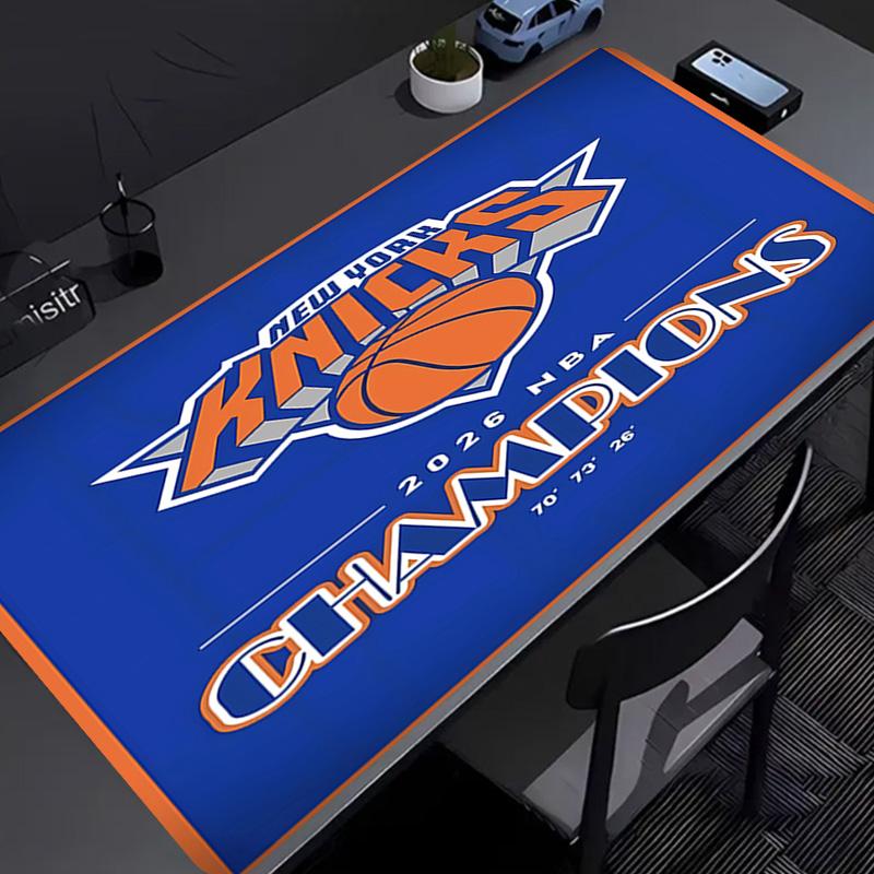 Коврик для мыши с логотипом Knicks - Нескользящая резиновая основа, Гладкая поверхность для работы, игр, офиса и дома, Настольный коврик для мыши