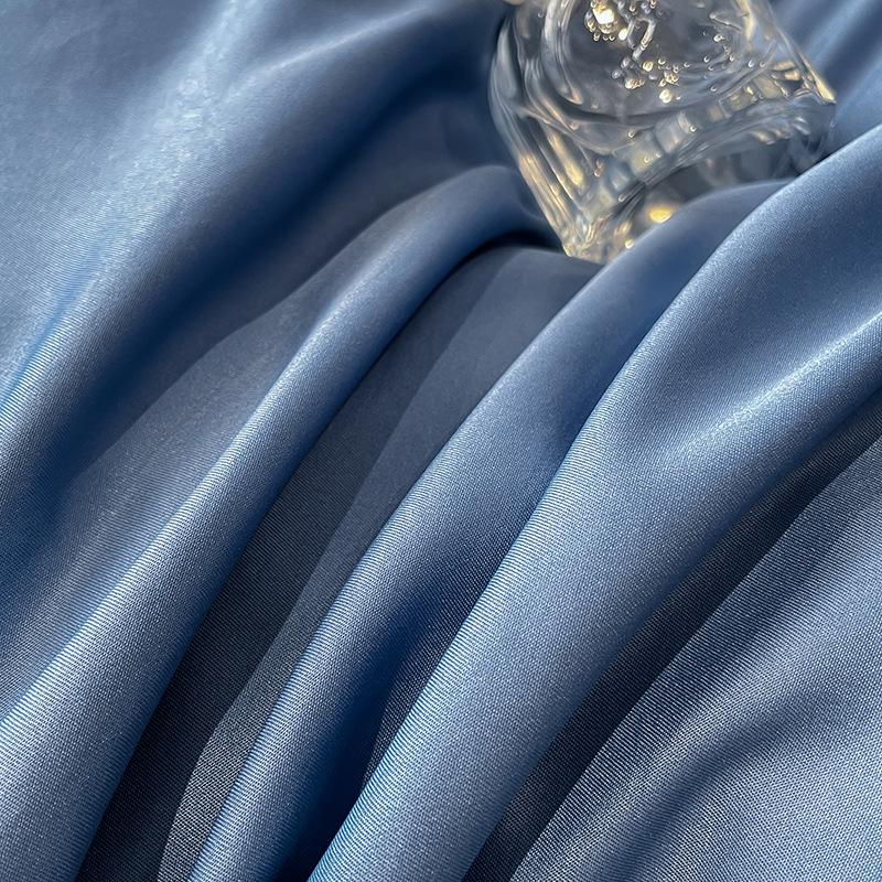 Комплект постельного белья из шелка, простыня, пододеяльник, наволочка, комплект из четырех предметов, комплект из трех предметов.