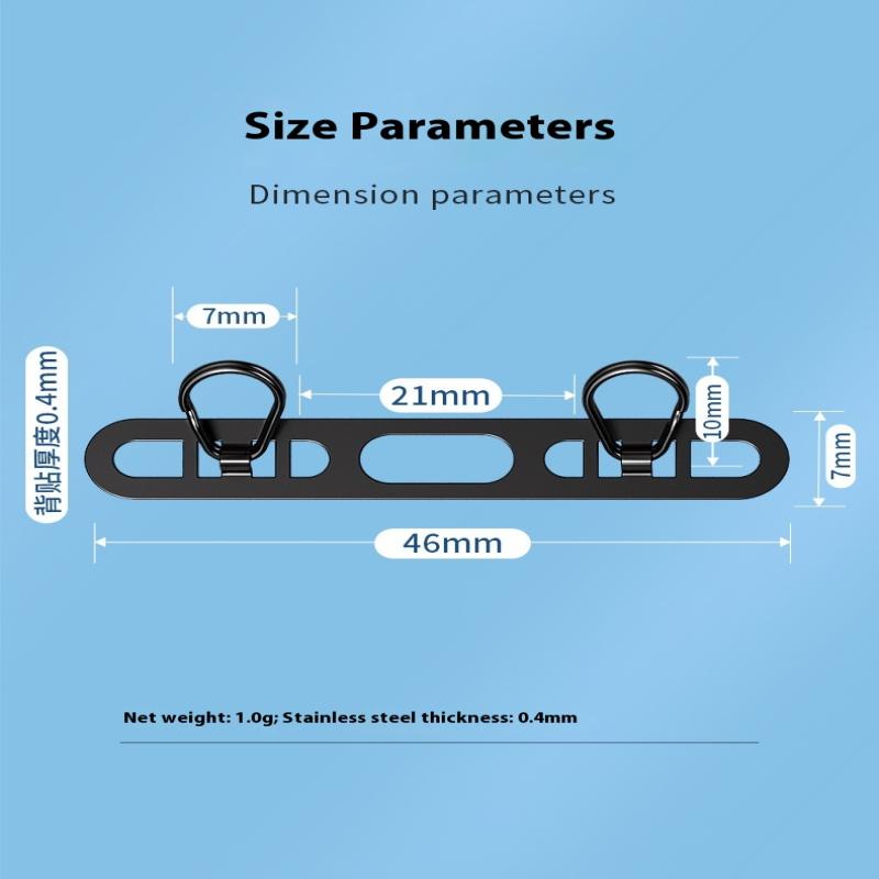 Металлическая подвеска-петля для телефона, модернизированное кольцо с двойным отверстием для пряжки, патч-шнурок для мобильного телефона, запасная часть для чехлов для iPhone