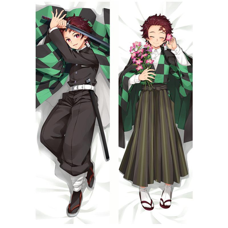 Аниме Demon Slayer Kamado Tanjirou Hashibira Inosuke 2way Dakimakura чехол двусторонний 3D принт постельное белье обнимающее тело наволочка