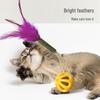 Cat Teasing Toy Set: Bell Ball, Feather Stick, Bite-Resistant Catnip for Boredom, Teeth Grinding