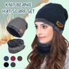 Winter Thermal Plush Hat Scarf Woolen Cap Cycling Windproof Cap Two-piece Suit