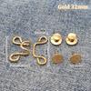 1Set Nail-Free Metal Jeans Button Snaps Detachable Pants Clips Buttons Pins Women'S Brooch Set Tighten Waist Brooches