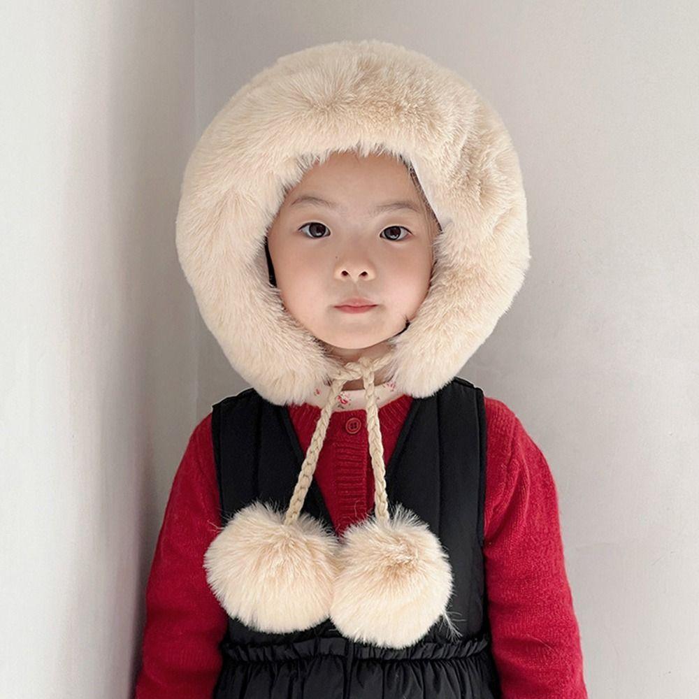 Windproof Skiing Cap Thicken Children Warm Cap Cute Ear Protection Hat  Outdoors