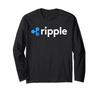 Криптовалютная футболка с длинным рукавом с логотипом Ripple Coin XRP