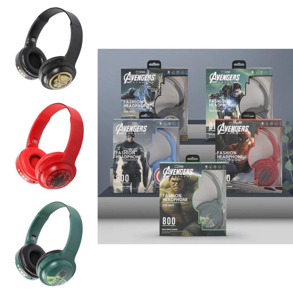 Marvel Iron Man Spiderman Captain Wireless Headphones- Five Unique Designs For Music And Calls