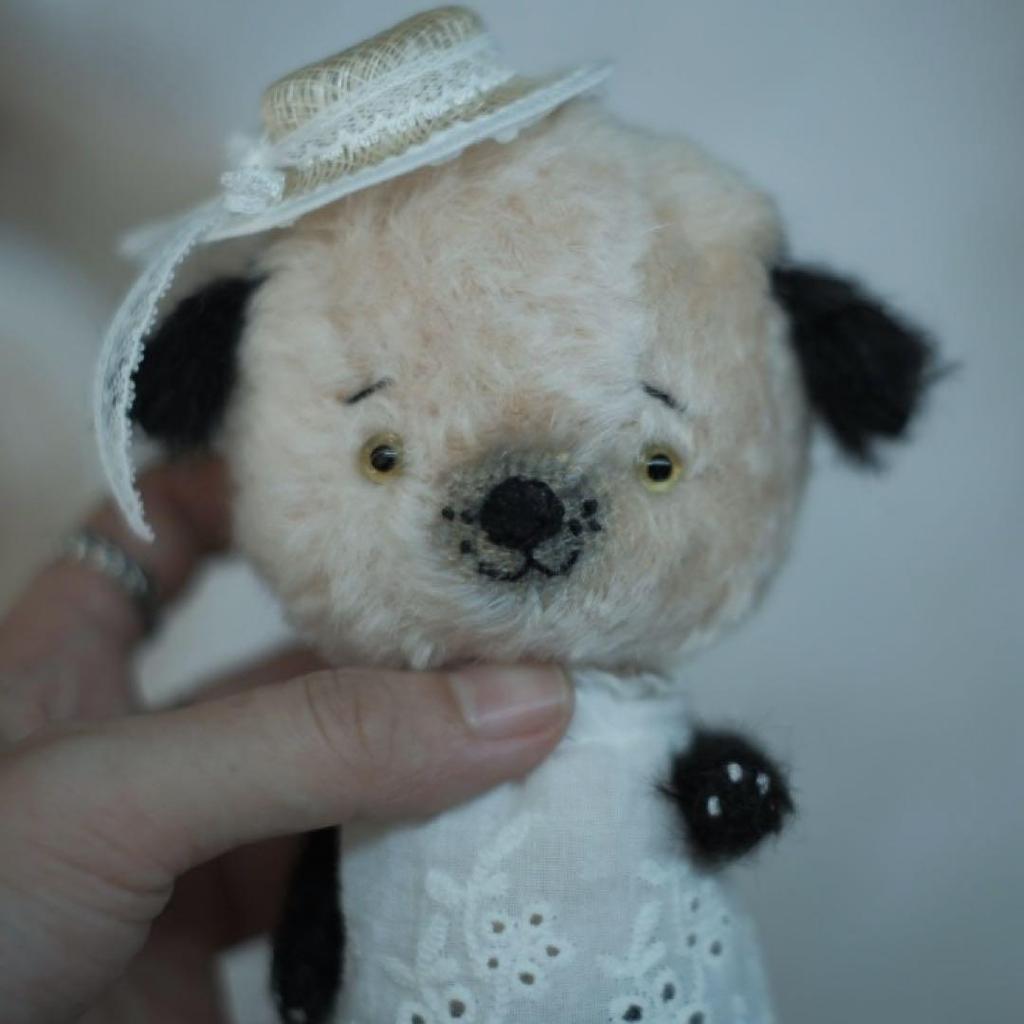 [Б/У] Медведь-художник Плюшевый медведь Собака Щенок Самодовольный Гав-гав Зарубежный художник