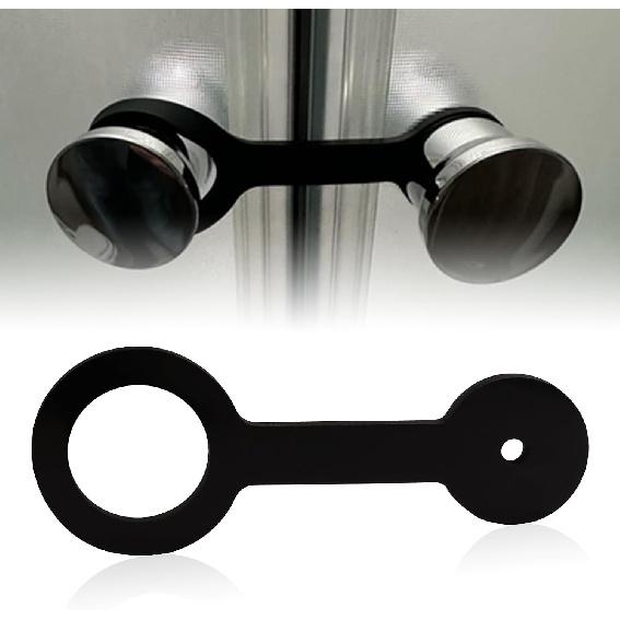 2Pcs RV Shower Door Latch Strap, for Forest River F100158276&Jayco 0273349 | Black Silicone, Secure Shower Doors for Safe, Fits Travel in RV &