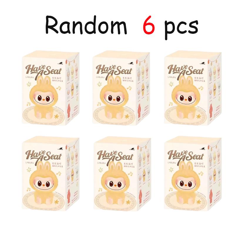 Labubu V1 V2 V3 Серия Энергия Сердцебиение Макарон Эмаль Лицо Монстра Слепая Коробка ПВХ Фигурка Настольное Украшение Милая Кукла Подарок на День Рождения для Детей