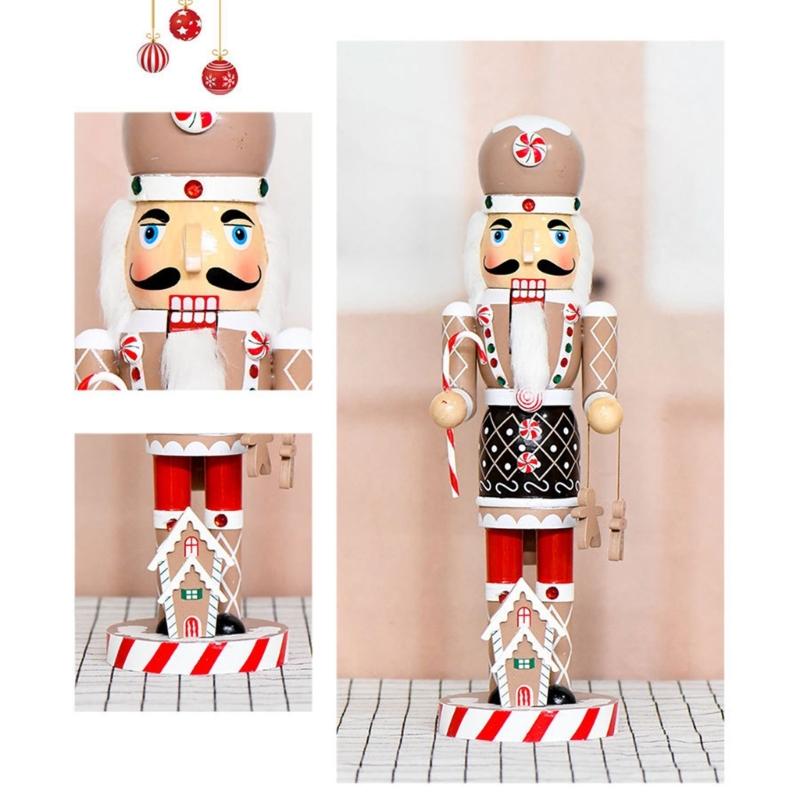 36 см Деревянная фигурка человека Украшение для рождественской елки Вечеринка