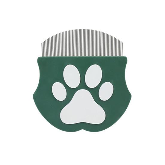 Расческа от блох для домашних животных, инструмент для удаления пятен от слез у домашних животных, расческа из нержавеющей стали для ухода за собаками и кошками с закругленными зубцами для мелких, средних и крупных домашних животных