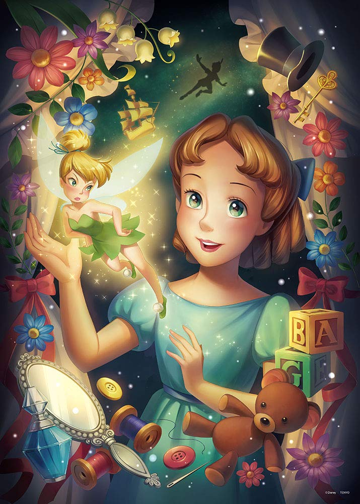 500 Piece Jigsaw Puzzle Disney Trails of Light Bell (Tinker & Wendy) [Glowing Puzzle] (35x49cm)