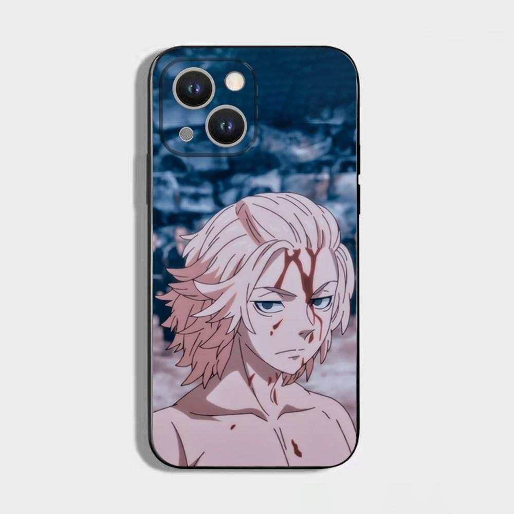 Чехол для телефона Аниме Tokyo Revengers Для iPhone 16 15 Plus 14 13 Pro Max 12 Mini 11 X XS XR 7 8 8Plus Черный Мягкий Чехол для Телефона
