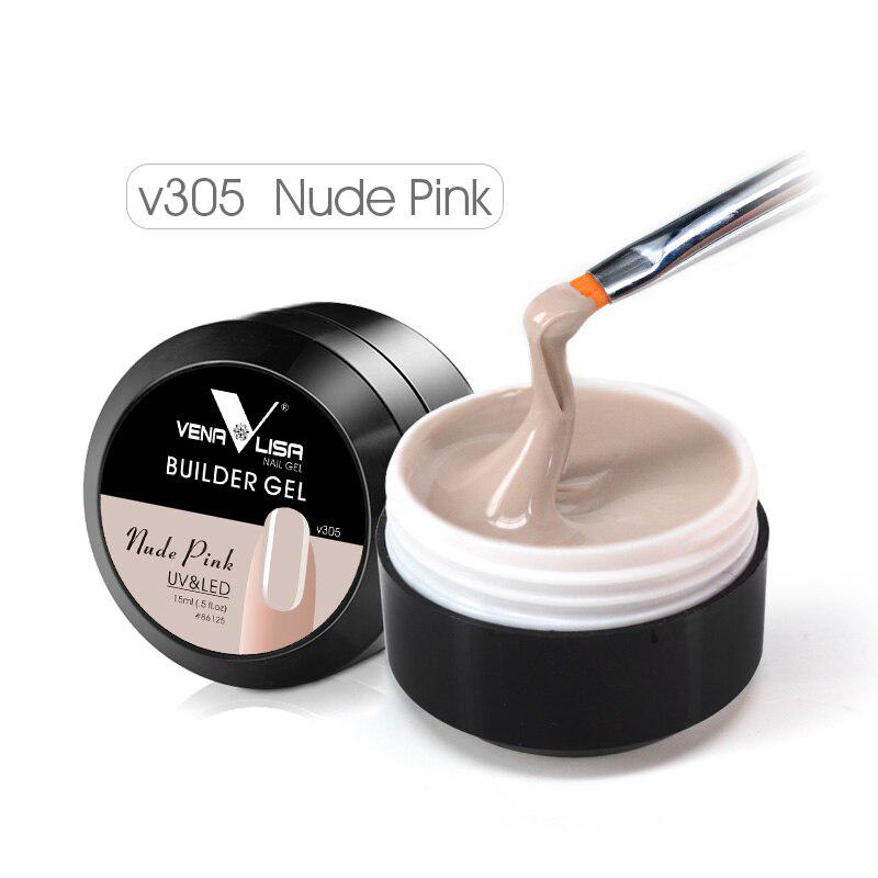 Venalisa Гель-лак для ногтей 15 мл, отмачиваемый УФ-светодиодный гель для наращивания ногтей, липкая дрель для французского фона, усиление дизайна ногтей, 12 цветов