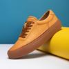 2025 прямая поставка европейская станция весна и лето новая мягкая коровья кожа дышащая британский ретро повседневная мужская обувь универсальные кеды