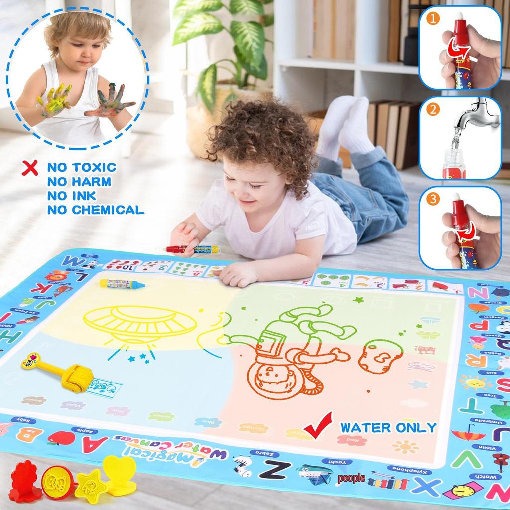 Children's Water Painting Canvas, Clear Doodle Mat, Early Education Toy, Multiple Styles