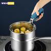 Stainless Steel Anti-Scald Bowl Clip Non-slip Crockery Clamp Hot Dish Clamp Silicone Heat Resistant Gloves Kitchen Tools