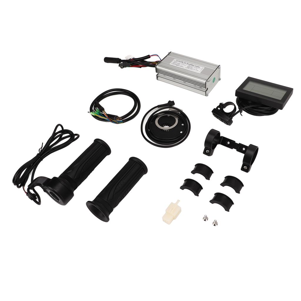 Electric Bike Conversion Kit with 22A Dual Mode Controller LCD3 Panel Throttle Grip for Electric Bicycles Scooters 500W
