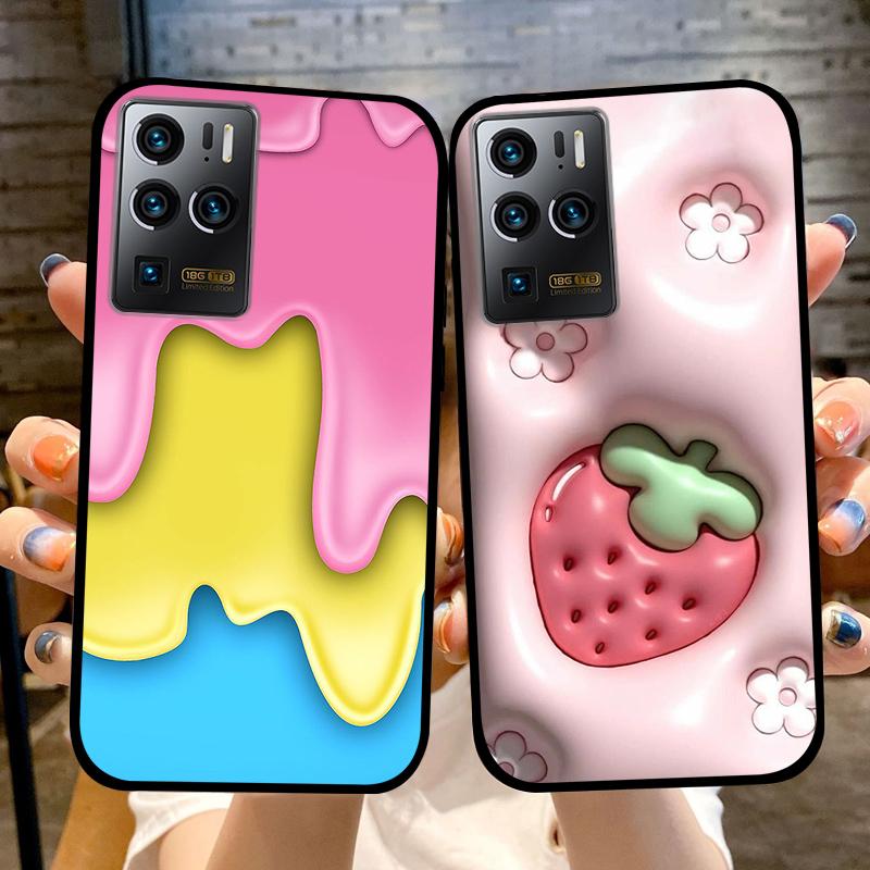 Case For ZTE Axon 30 Ultra 5G Phone Cover For ZTE Axon 30 Pro Cases Axon 30S Shockproof Soft Silicone TPU Bumper Fundas