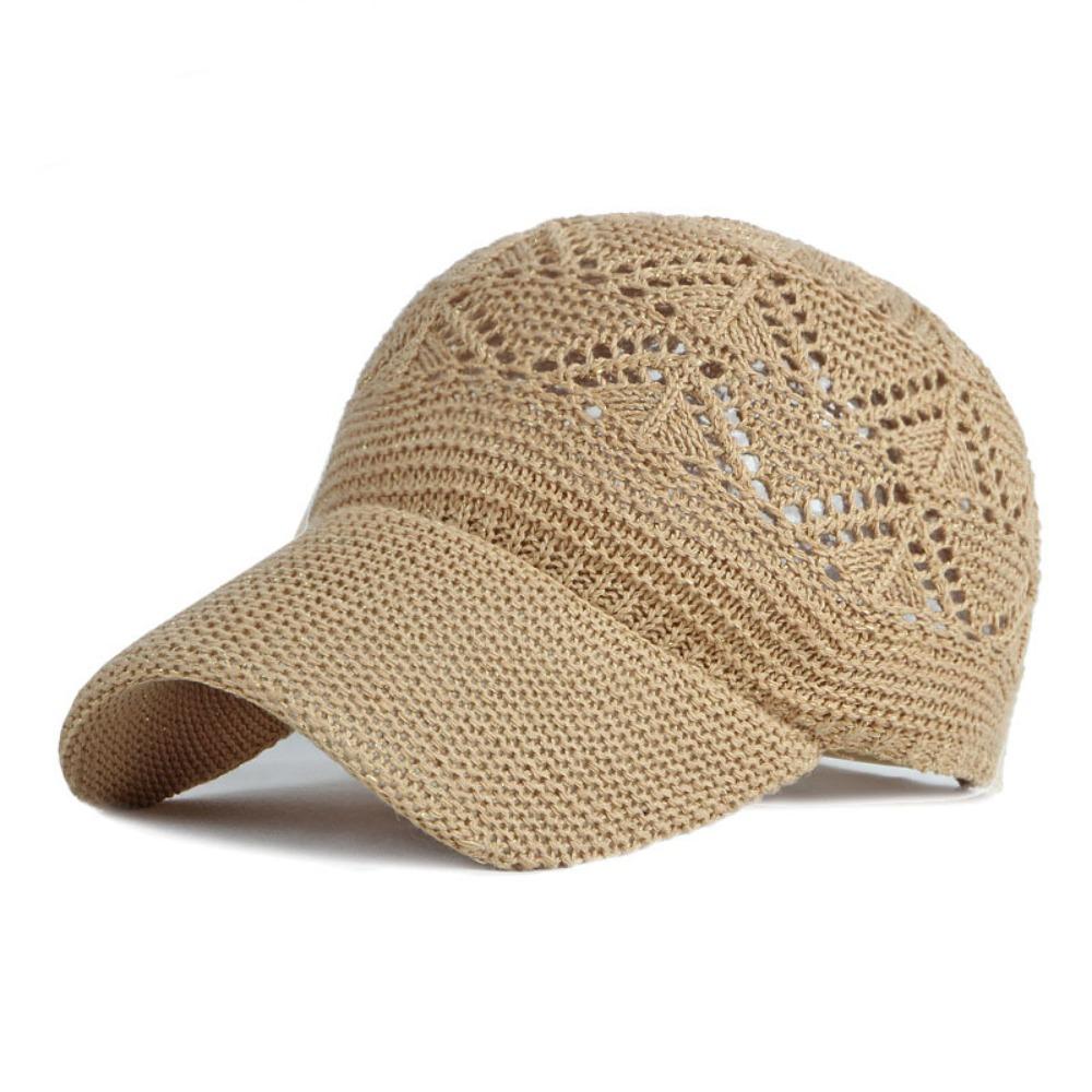 Retro Mesh Hat Casual Sun Hat Fashion Knitted Baseball Cap  Unisex