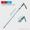 Ultra-Light Folding Aluminum Trekking Pole: Telescopic Hiking and Walking Stick