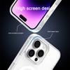 Роскошный беспроводной чехол для Magsafe для телефона iPhone 17 16 15 14 Pro Max Plus Прозрачный Магнитный Электроокрашенный Бампер