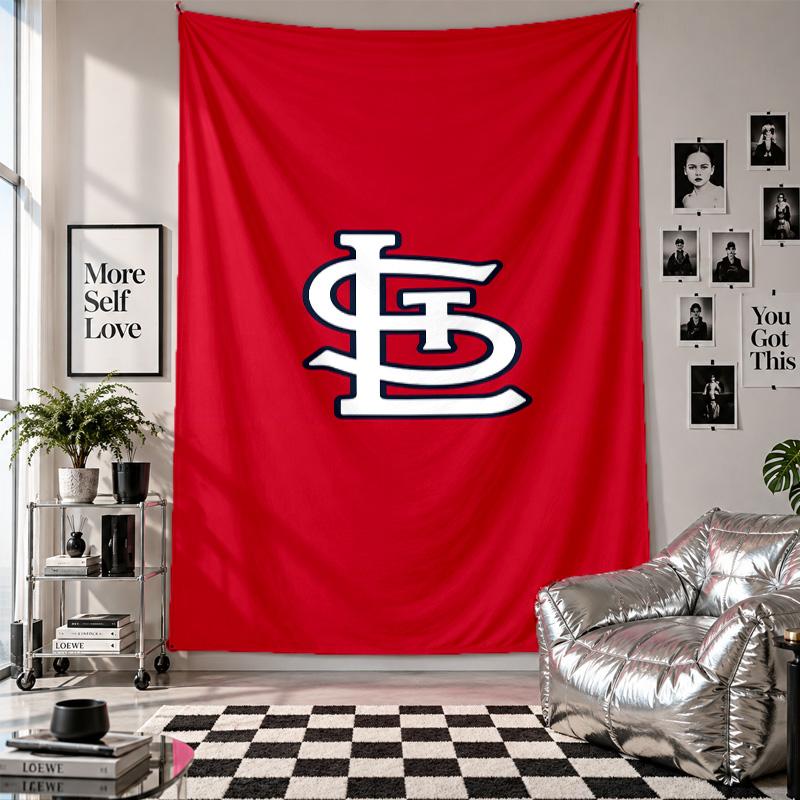 St. Louis Cardinals Wall Tapestry Home Decor Wall Hanging Cloth for Bedroom Living Room Background
