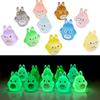1Pc Outdoor Miniature Glow In Dark Totoro Diy Fairy Garden Decoration Colorful Luminous Totoro Micro Landscape Accessories