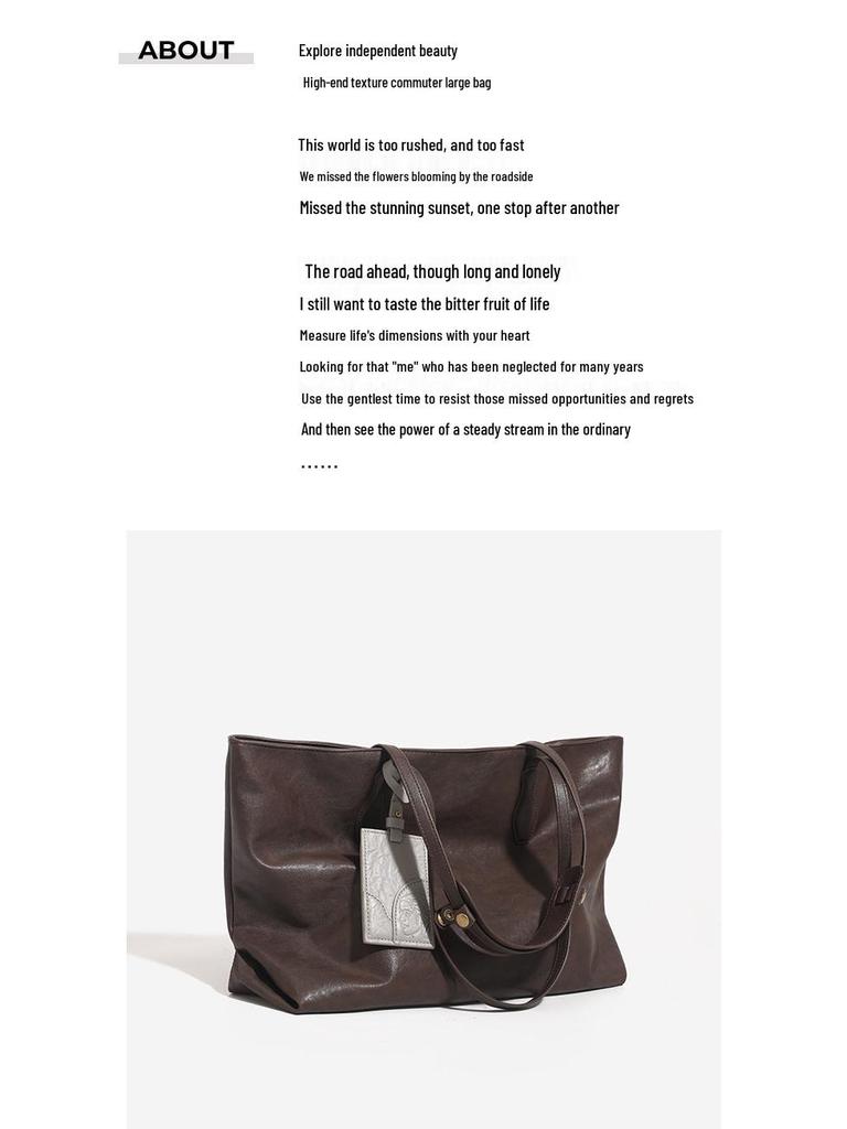 Женская сумка-тоут из натуральной кожи - Большая вместимость, Высокое качество, Сумка на плечо для поездок на работу 2025