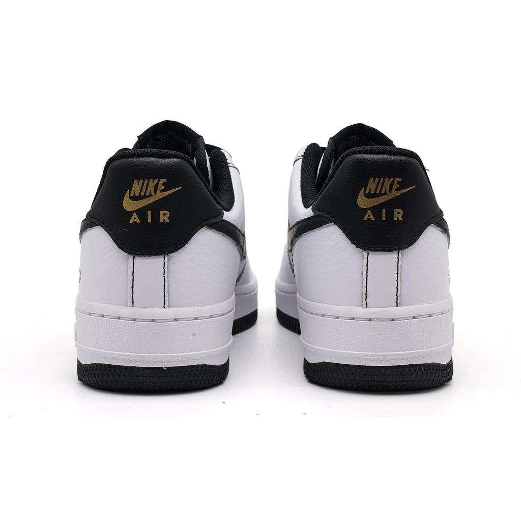 Nike Air Force 1 Reverse Panda Cushioning Lightweight Low top Skateboard Shoes Women's Black White IB6543-101(Team1690-)