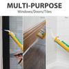 1/30pcs Plastic Elbow Caulk Nozzle Tips Home Silicone Sealant Pipe White Tips Windows Doors Wall Caulk Repair Tool Accessories