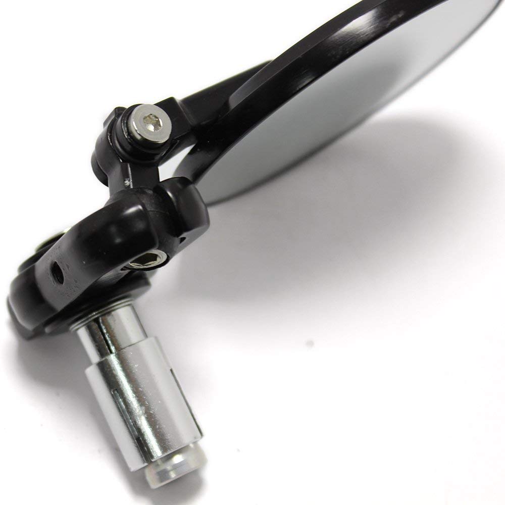 Karun Motorcycle Mirror, Universal Motorcycle Mirror, Bar End Mirror, CNC Round Shape, Left and