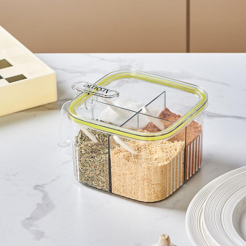 Прессовочная коробка для специй с 4 отделениями