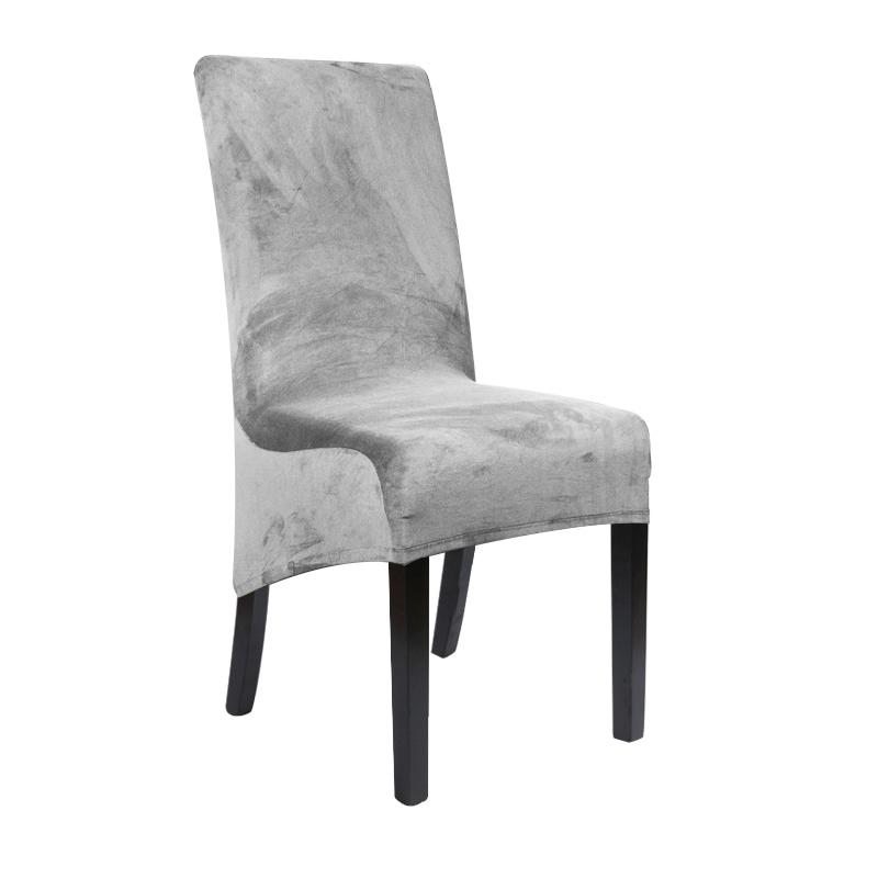 Чехол на стул из бархатной ткани, эластичный, размер XL, чехлы на стулья с длинной спинкой, чехлы на сиденья со спинкой для свадебного стула для столовой и кухни