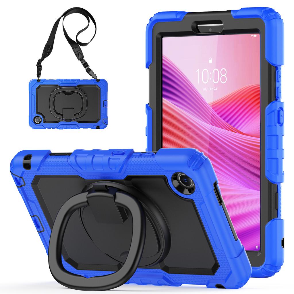 Чехол-подставка для Lenovo Tab K9 TB305FU, чехол для планшета из ПК+силикона с плечевым ремнем