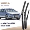 Для Volkswagen VW Passat B6 2005-2011 2006 2007 Передние и задние щетки стеклоочистителя Щетки для лобового стекла 24"+19"+11"
