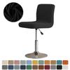 Stretch Bar Stool Covers Solid Color Short Back Chair Cover Elastic Spandex Seat Slipcover Home Office Hotel Housse De Chaise