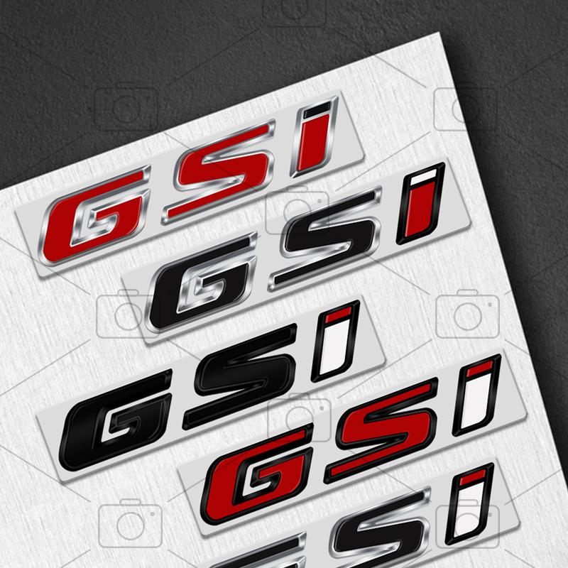 Car Metal Body GSI Logo Letter Decals Styling Badge Trunk Emblems Sticker For Opel Vauxhall Meriva Junior Zafira Mokka Adam VXR