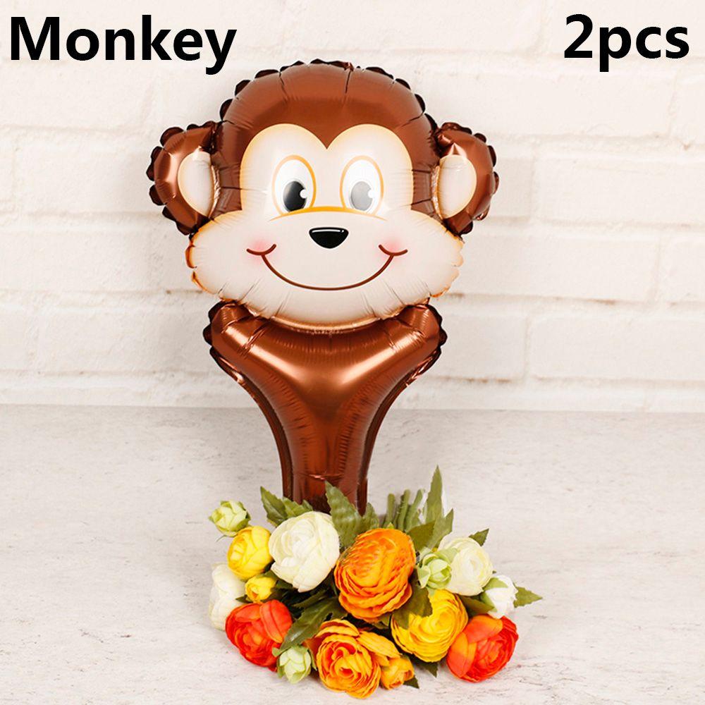 Детские надувные игрушки, сафари, джунгли, голова животного, воздушный шар из фольги, тигр, лев, обезьяна, жираф, корова