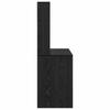 Desk with Shelf Black Oak Effect 91 x 50 x 149 cm