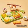 Kids Mini Kitchen Toy Pretends Play Simulated Food Hamburger Cookie Miniature Accessories for Children Girl Educational Gift