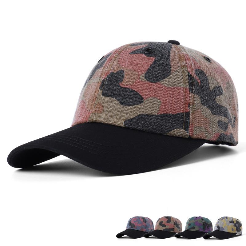 Men Camouflage Print Baseball Cap Women Spring Summer Cap Outdoor Sports Sun Hat Sunscreen Cap