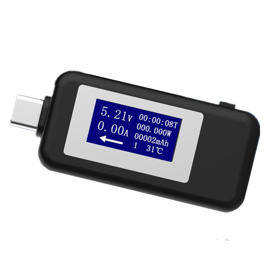 USB Type C USB-тестер ЖК-цифровой измеритель напряжения, тока, вольтметр, амперметр, детектор зарядного устройства Power Bank, индикатор
