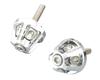 KITACO Union Bar End Cap Set for Left and Chrome Plated (1 Right) GROM/Giorno/Tact Etc. 506-1157240
