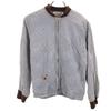 50s Lightning Zip Vintage Quilted Jacket M Ice Gray System Men's Used
